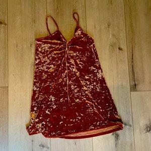 Forever 21 copper velvet dress